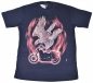 Mobile Preview: Planet Earth T-Shirt Adler mit Motorrad
