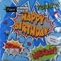 Mobile Preview: Serviette Happy Birthday Comic