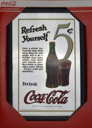 Bedruckter Spiegel Coca Cola