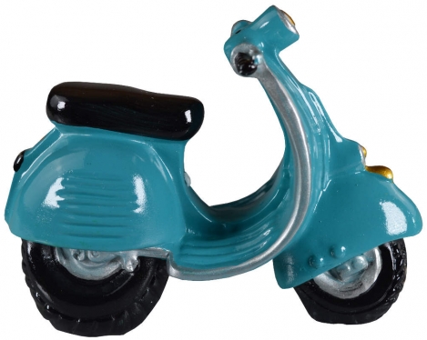 Deko Motorroller blau