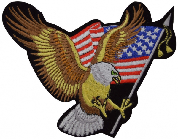Aufnäher Adler mit USA Fahne