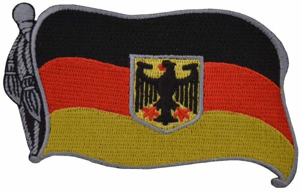 Aufnäher Deutschland Fahne mit Adler