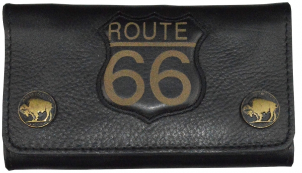 Biker Geldbörse Route 66 schwarz